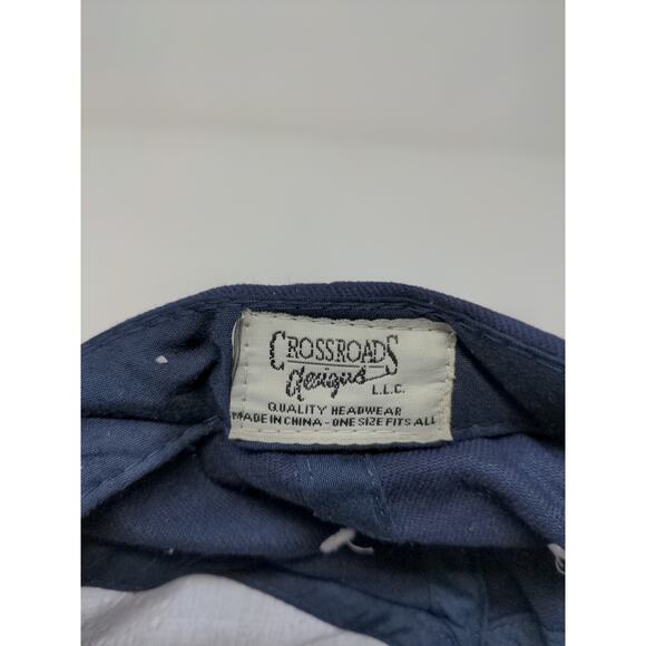 Crossroads God Bless America In God We Trust Patriotic Slideback Hat OSFA Blue - Picture 10 of 10